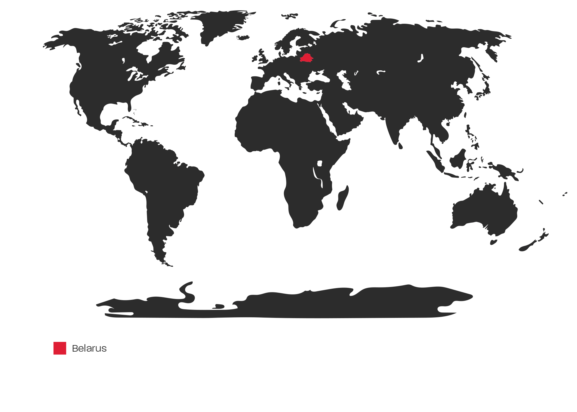 Map showing which countries supported Lukashenko and which countries opposed his actions. All but two countries that supported here are considered to be not free by human rights organizations